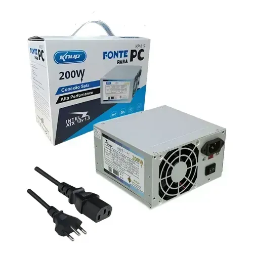 Fonte de Alimentação ATX 200W (Nova)