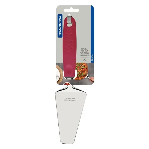 Espatula Pizza Inox Tramontina Utilita Cabo Polipropileno Cor Vermelho