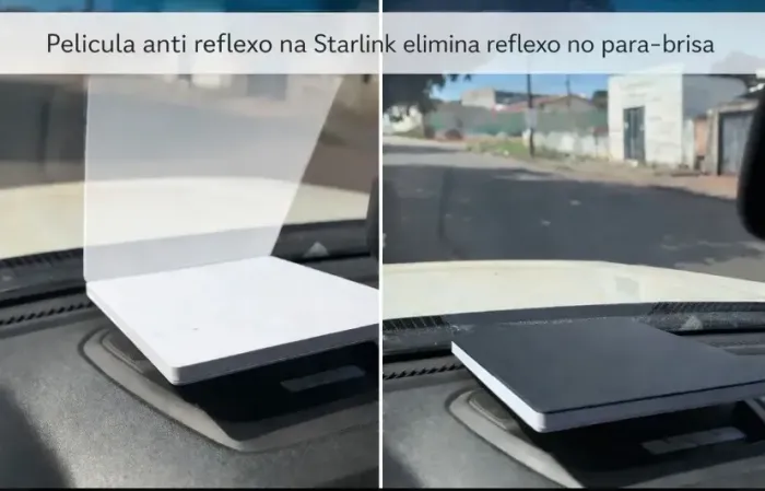 Película anti reflexo starlink mini