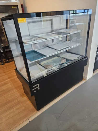 vitrine aquecida para salgados 1,10m