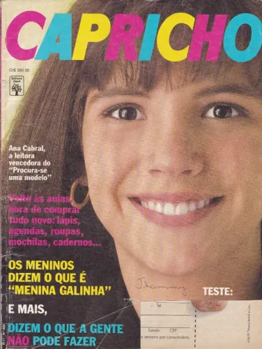 Revista Capricho - Setembro 1990 (Corte na capa)