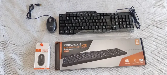 Kit teclado e mouse 