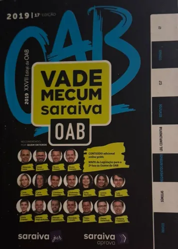 Vade meccum Saraiva OAB - 2019, 17 edição