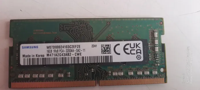 Memoria ddr4 16 gb notebook
