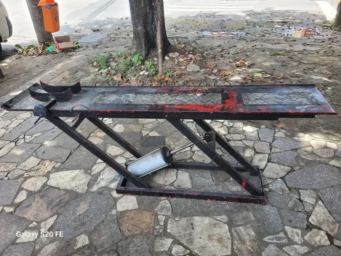 Rampa pneumática para motos 