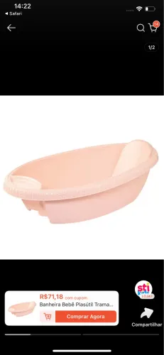 Banheira rosa seco