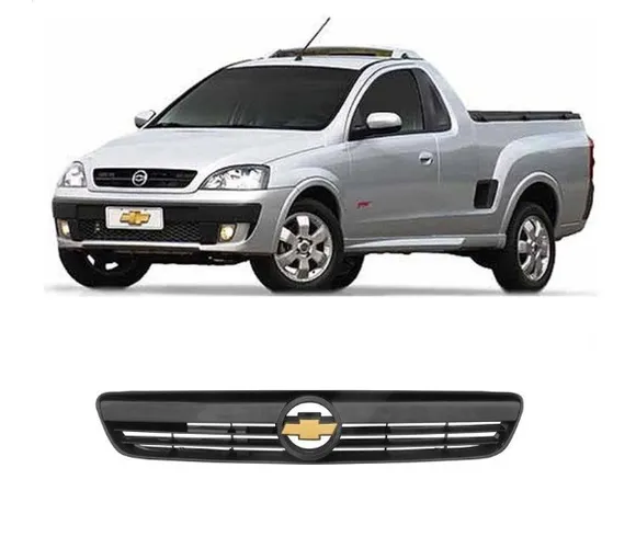 Grade Dianteira Montana preto com emblema