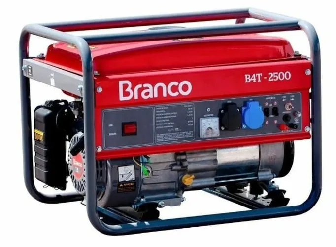 Gerador Branco B4T-2500 a gasolina novo 
