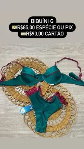 Biquíni luxo fio duplo