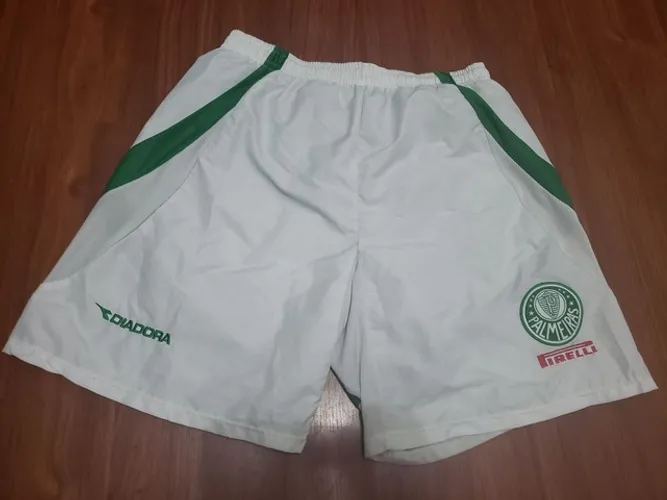 Short Palmeiras Original Diadora branco<br>- entrego