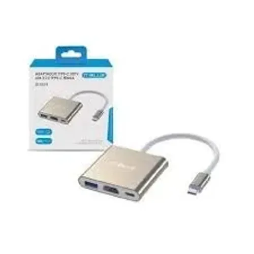 (NOVO) Adaptador tipo C - HDMI/USB 3.0/tipo C fêmea  LE-5573