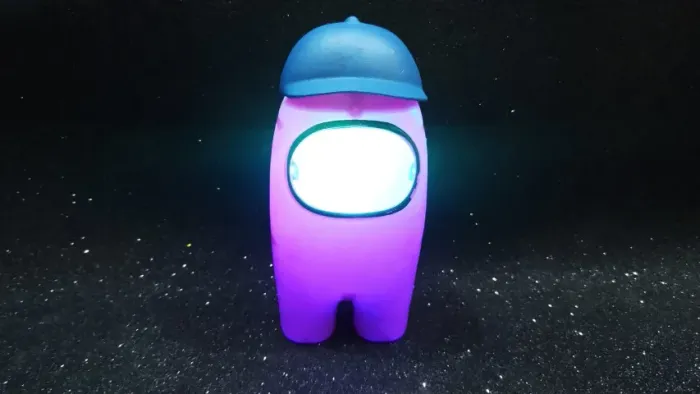 Brinquedo Boneco Among Us Ytl 1486 - Roxo