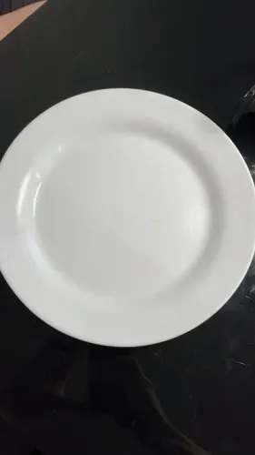 KIT 10 PRATO BRANCO ( 26cm/26cm)
