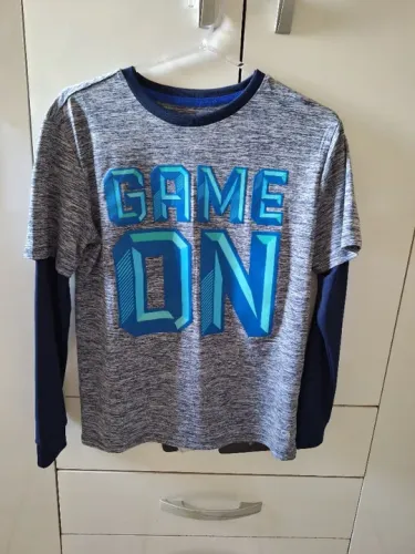 Camiseta Infantil Gap Fit Manga Longa Original