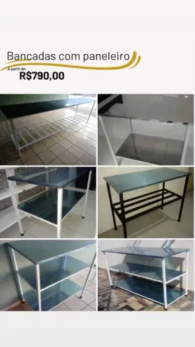 Bancadas de aço inox 