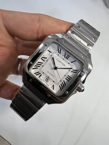 Santos de Cartier luxo Automatico