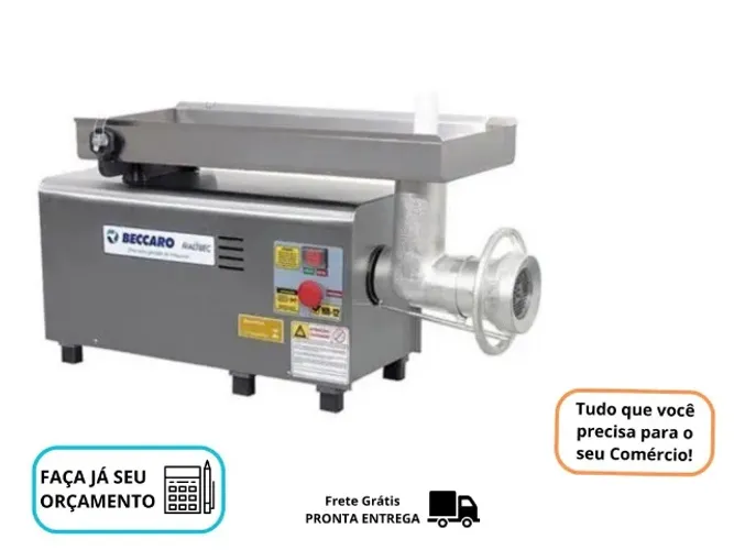 Moedor de Carne Beccaro Inox Boca 22