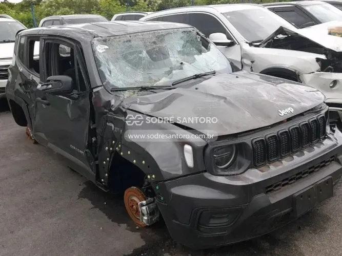 SUCATA PEÇAS JEEP RENEGADE 1.3 TURBO 2023 2024 MOTOR CAMBIO PEÇAS ACESSÓRIOS