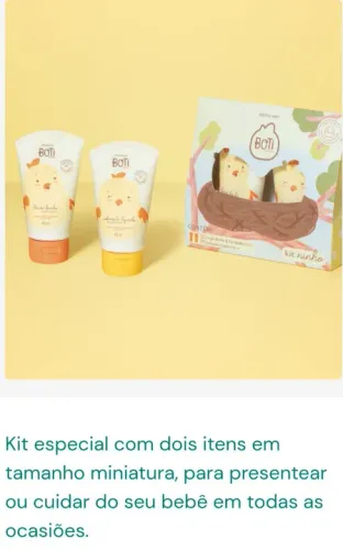 Mini kit Boti Baby Ninho - 2 itens.