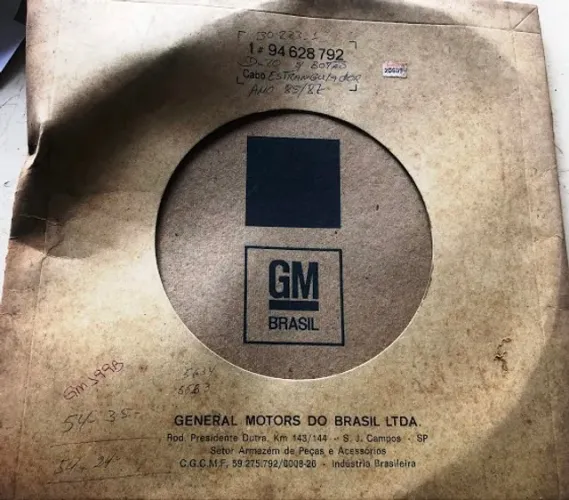 Cabo afogador GM/D20 85-87 Original GM 94.628.792