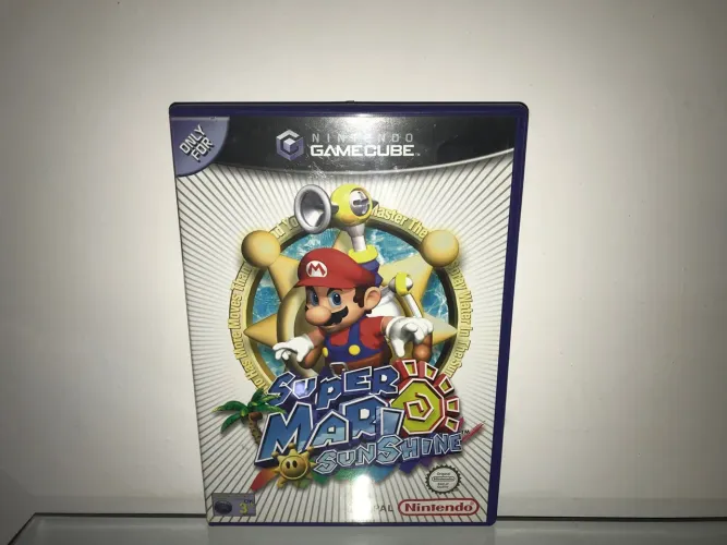 Super Mário Sunshine Nintendo gamecube europeu PAL