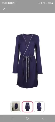 Robe manga longa 100% viscose NOVO