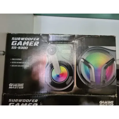 Subwoofer gamer 2.1 Kmex 11w Ss-9300 Leds 127v
