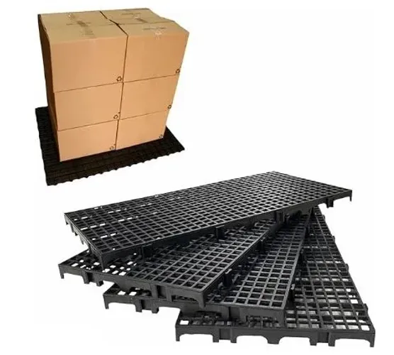 Estrado Plástico 25x50x2,5 cm Preto