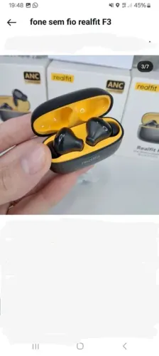 Fone de Ouvido Bluetooth Realfit F3 - Novo - ANC