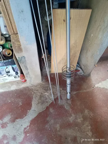 Antena STEELBRAS 5/8 px com 10m de cabo mais conector 