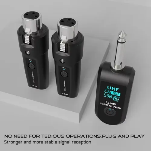 Sistema Sem Fio UHF para Instrumentos Musicais Plug and Play