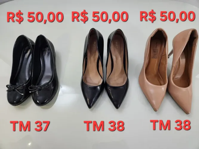 Sapatos Femininos - Tamanhos 37 e 38