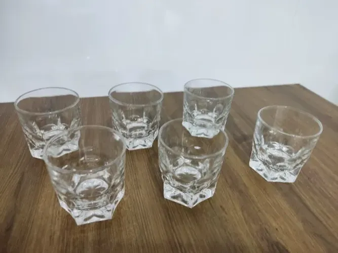Kit 6 Copos Vidro Para Aperitivo Shot Vodka Whisky 120 Mls 