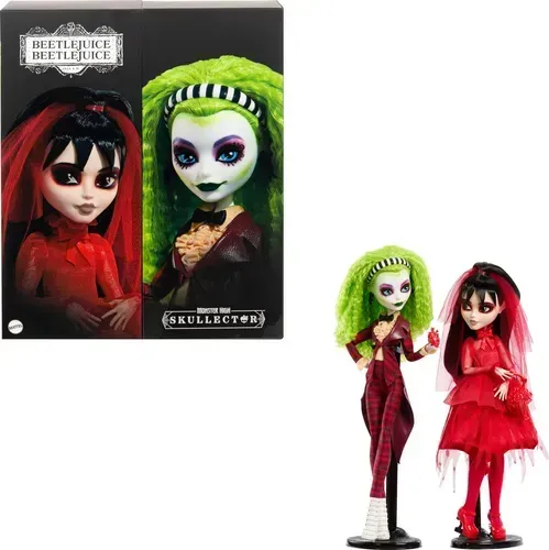 Bonecas Monster High Skullector Beetlejuice Betelgeuse e Lydia - PROMOÇÃO