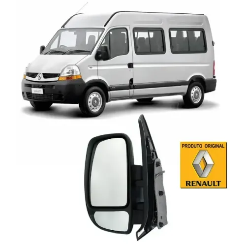 RETROVISOR ELÉTRICO LADO ESQUERDO ORIGINAL RENAULT MASTER 2004