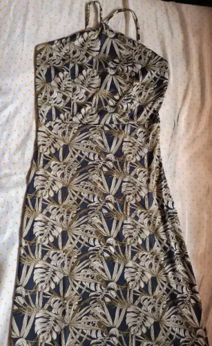 Vestido Longo com lascado