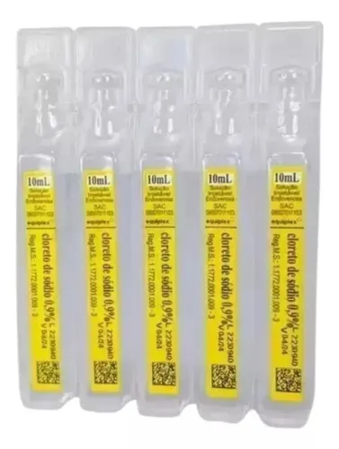 Soro Fisiológico 0,9% 10ml - Equiplex