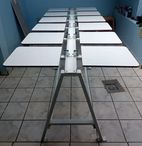 SILK-SCREEN MESA COM 12 BERÇOS PARA IMPRESSÃO DE CAMISETAS COMPLETO ACEITAMOS CARTÕES 