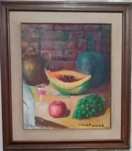 Quadro do artista Mario Faccioli - anos 80