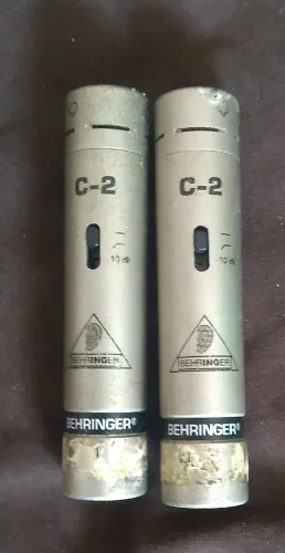 02 Microfones Behringer C-2 Condensador Cardioide