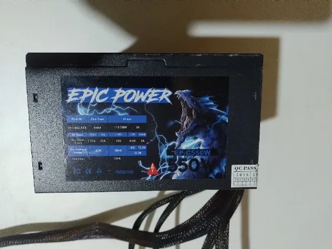 Fonte Atx 550w Real Epic Power - Ep-c550w