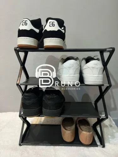 Sapateira dobrável para organizar seus sapatos