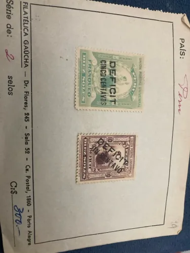 Selos Antigos - Deficit - Coleção