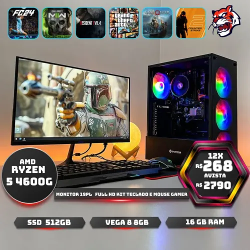 Pc Completo Ryzen 5 4600G 16GB de ram