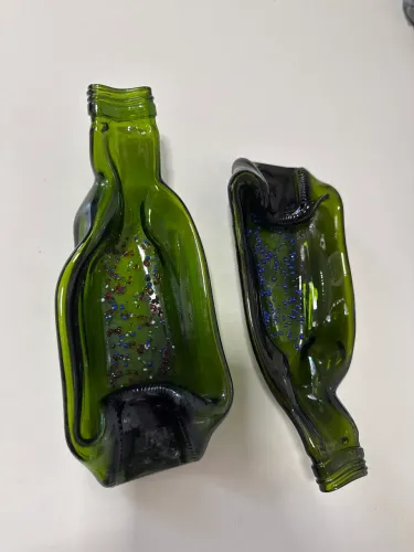 Petisqueira artesanal de vidro