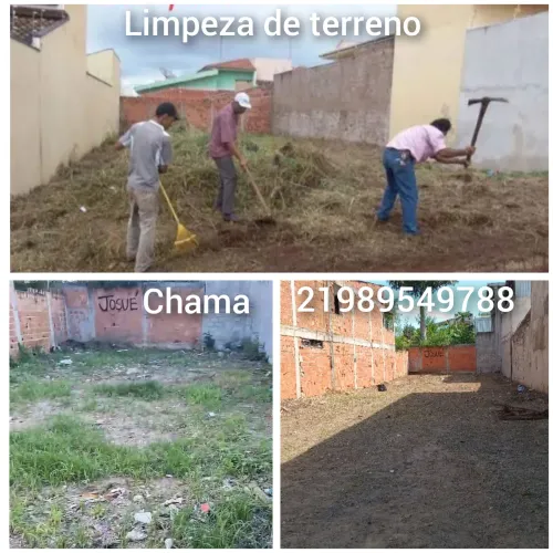 Limpeza de terreno e de jardim corto sua grama e matos .