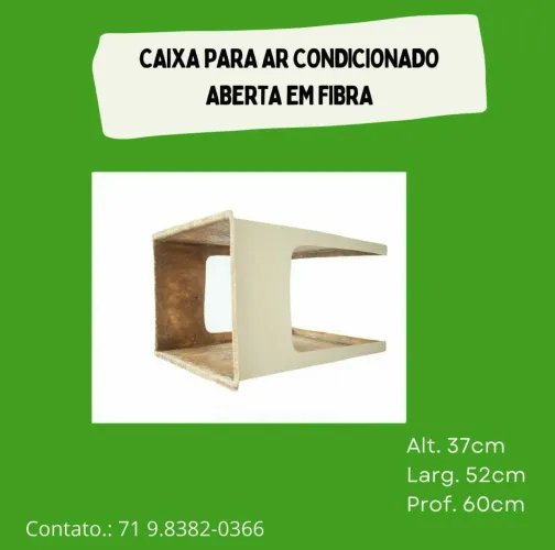 Caixa aberta para ar condicionado