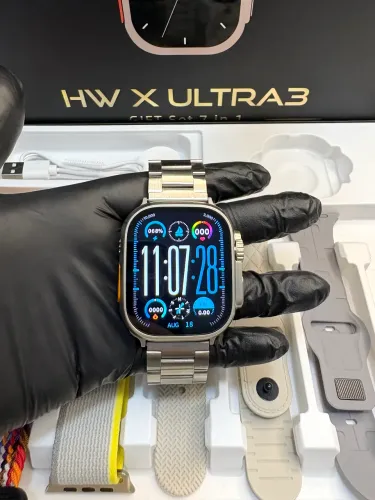 RELÓGIO SMARTWATCH HW X ULTRA 3 (7 PULSEIRAS)