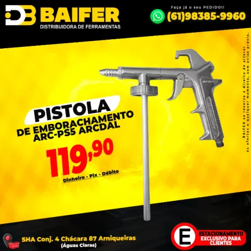 Pistola de Emborachamento ARC-PS5 Arcdal