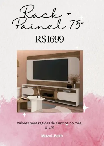 Promoção Rack + Painel 75'' - 13/01/25  